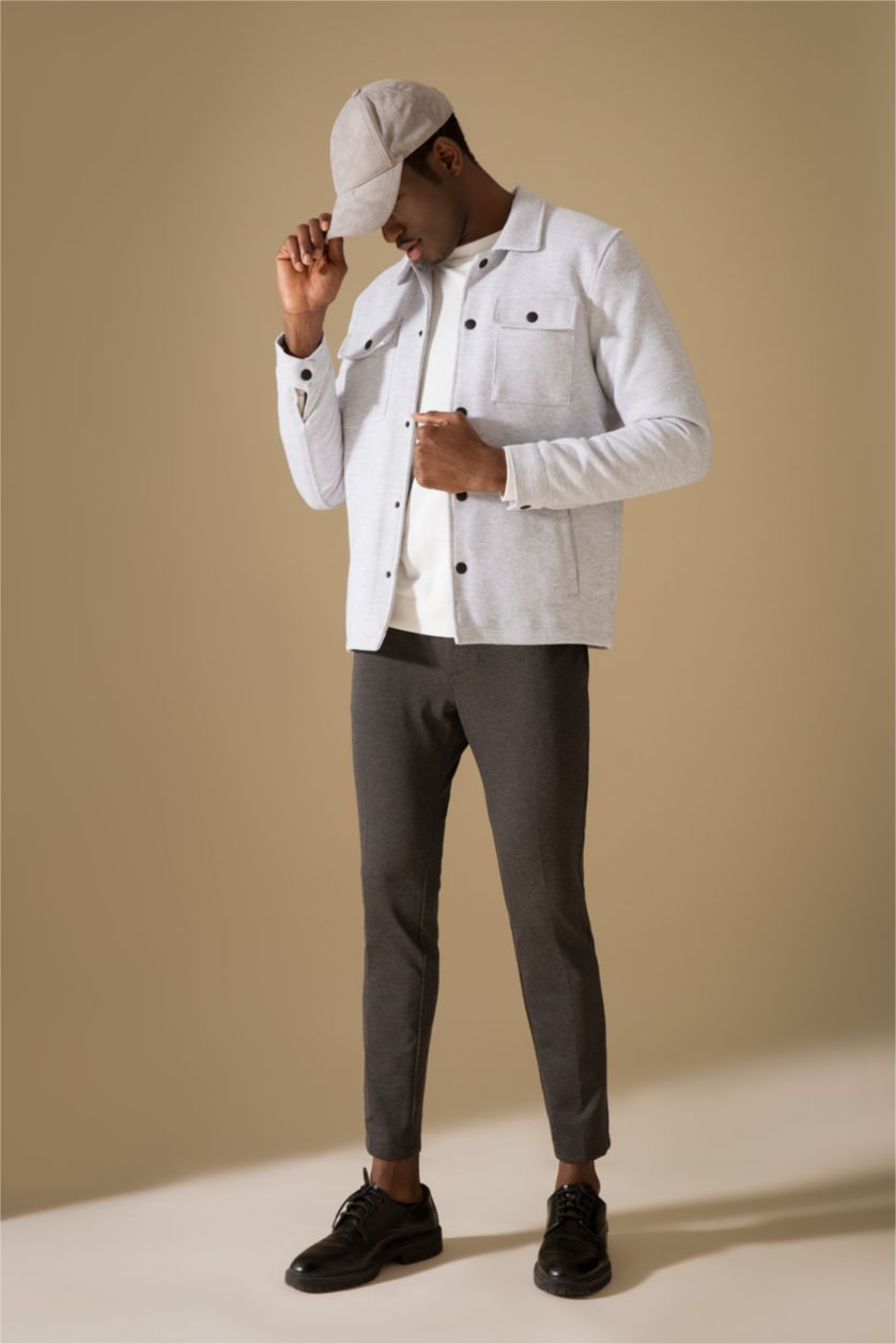 Чоловічий Сірий меланж Пальто