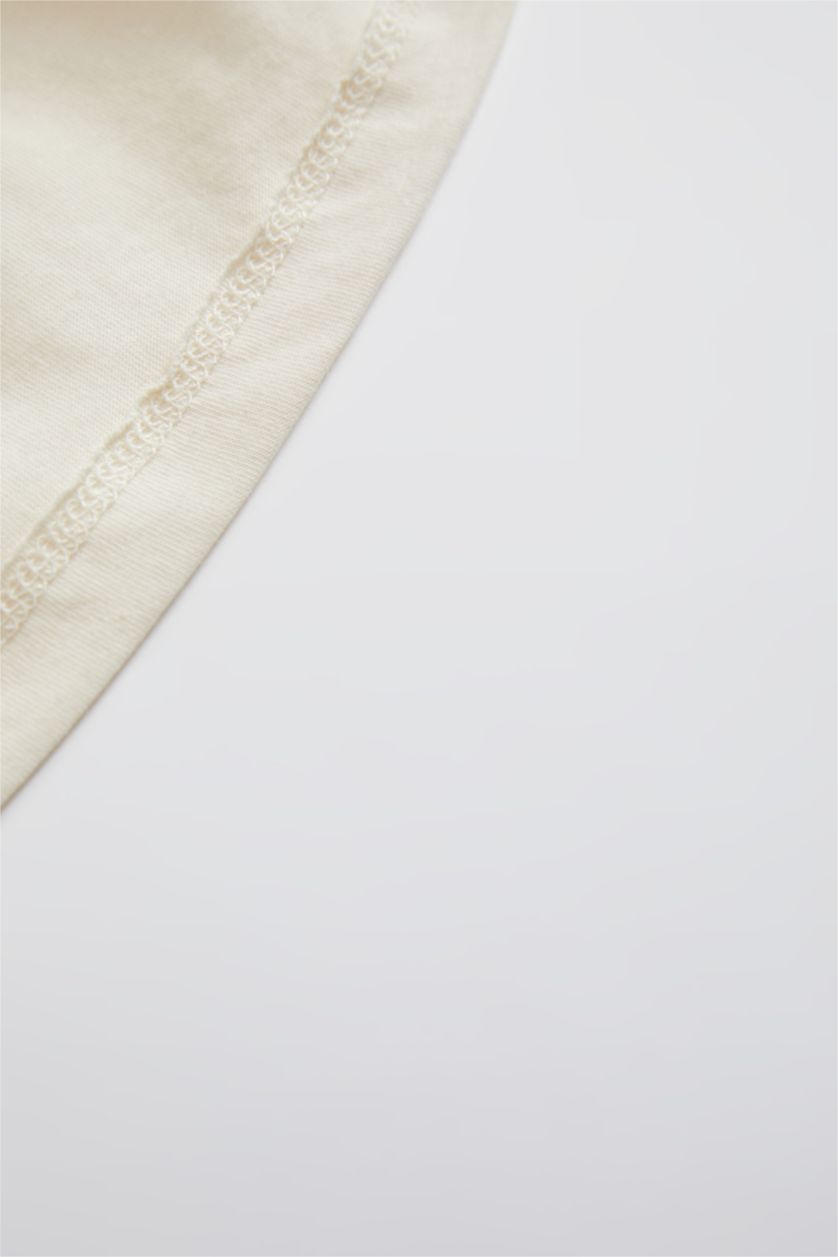 BABY GIRL Ecru Baby Girl Rainbow Printed Long Sleeve Cotton T-Shirt Leggings Set