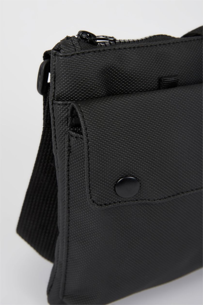 HOMME Noir Grand sac à bandoulière pour homme