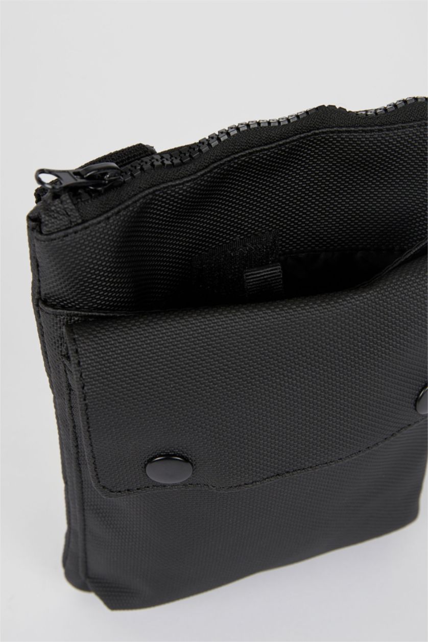 HOMME Noir Grand sac à bandoulière pour homme