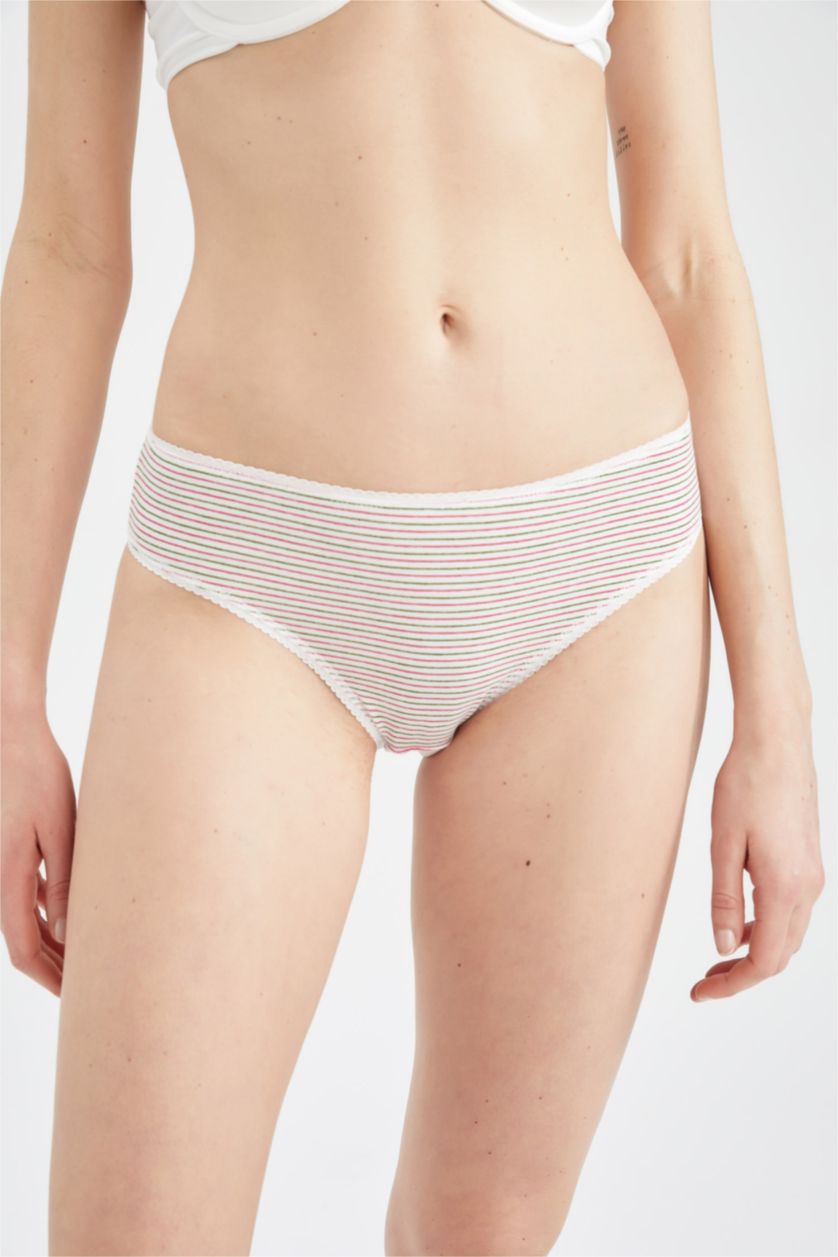 نساء اوف وايت سروال داخلي مطبوع من Fall In Love