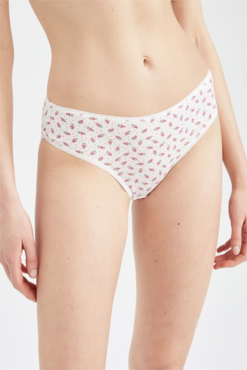 نساء اوف وايت سروال داخلي مطبوع من Fall In Love