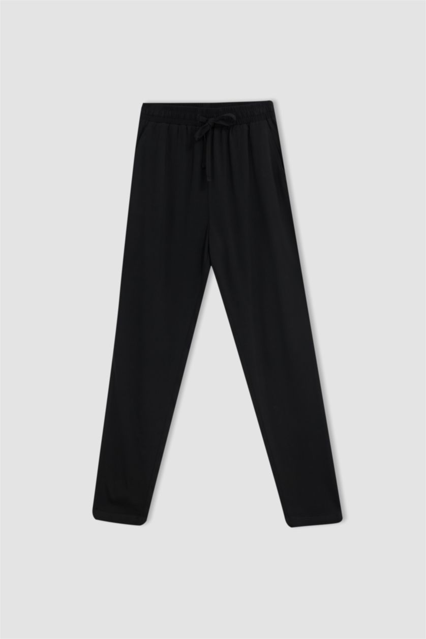 FEMME Noir Pantalon coupe classique