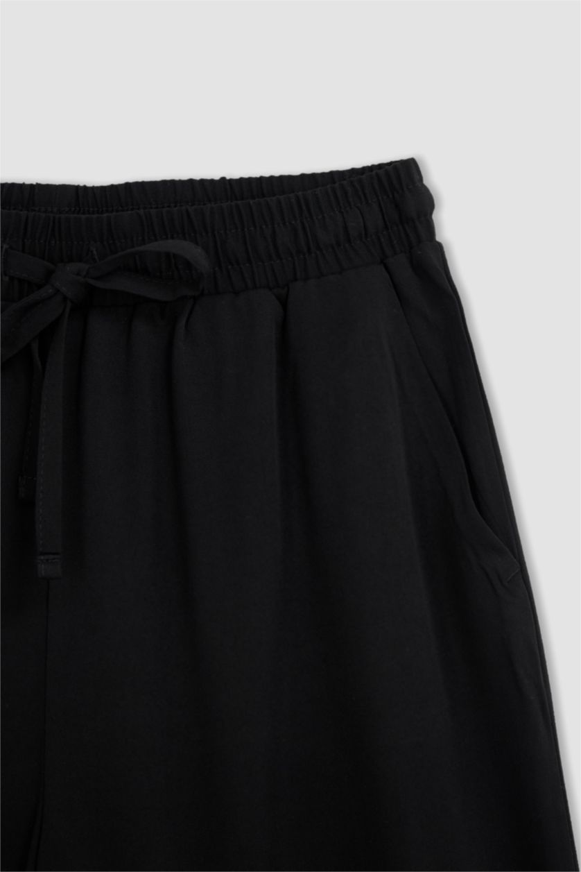 FEMME Noir Pantalon coupe classique