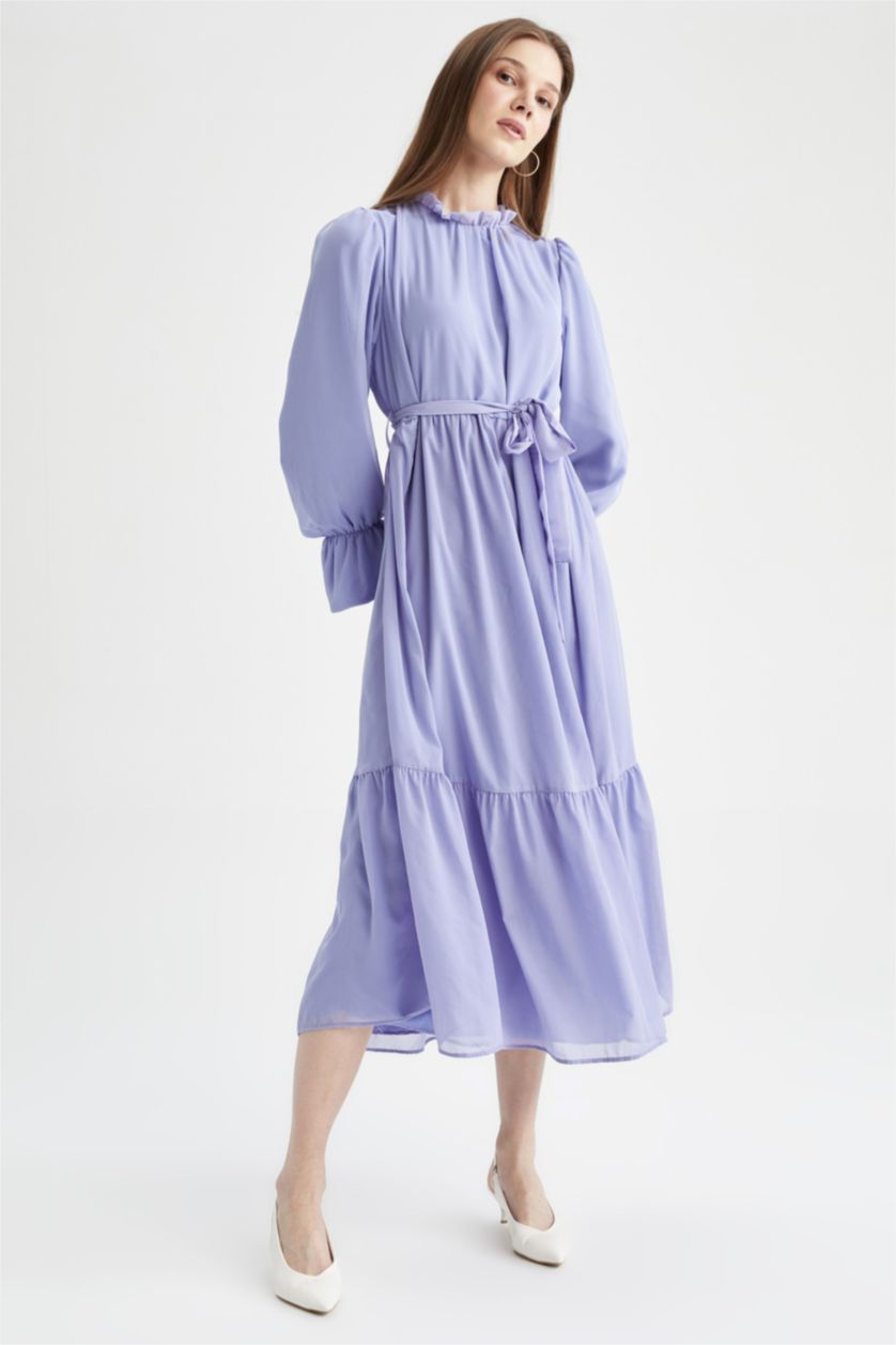 WOMAN Lilac Chiffon Maxi Dress