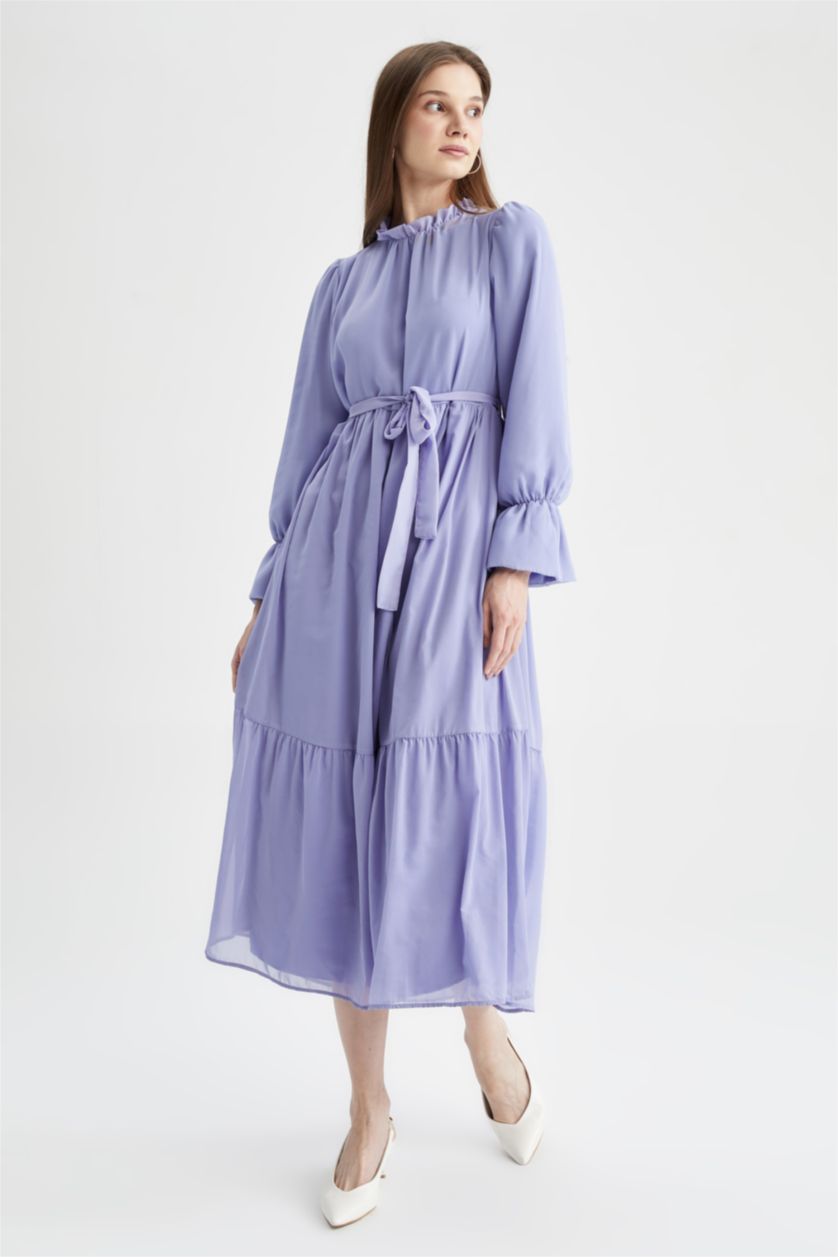 WOMAN Lilac Chiffon Maxi Dress