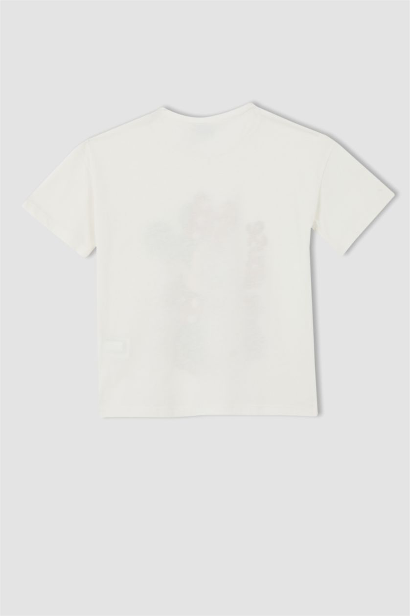 FILLES Écru Ensemble En Tricot Col rond Manche Courte 2 Mickey & Minnie (Standard Characters) Fille