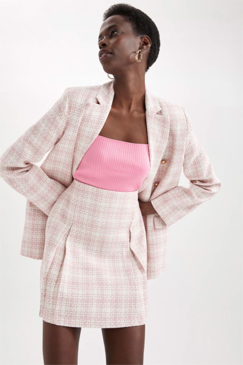 FEMME Rose Jupe Taille Normale Doublé