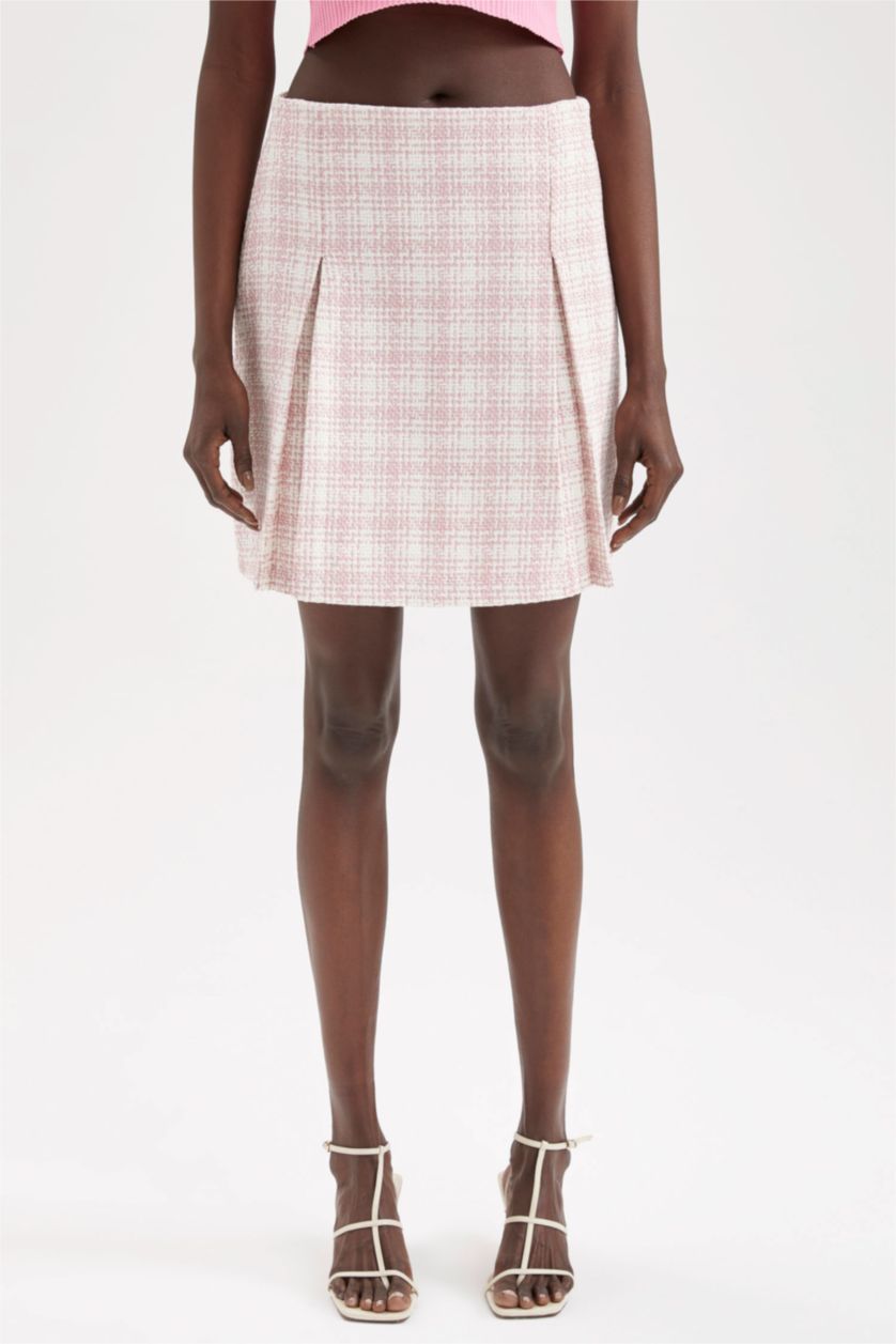 FEMME Rose Jupe Taille Normale Doublé