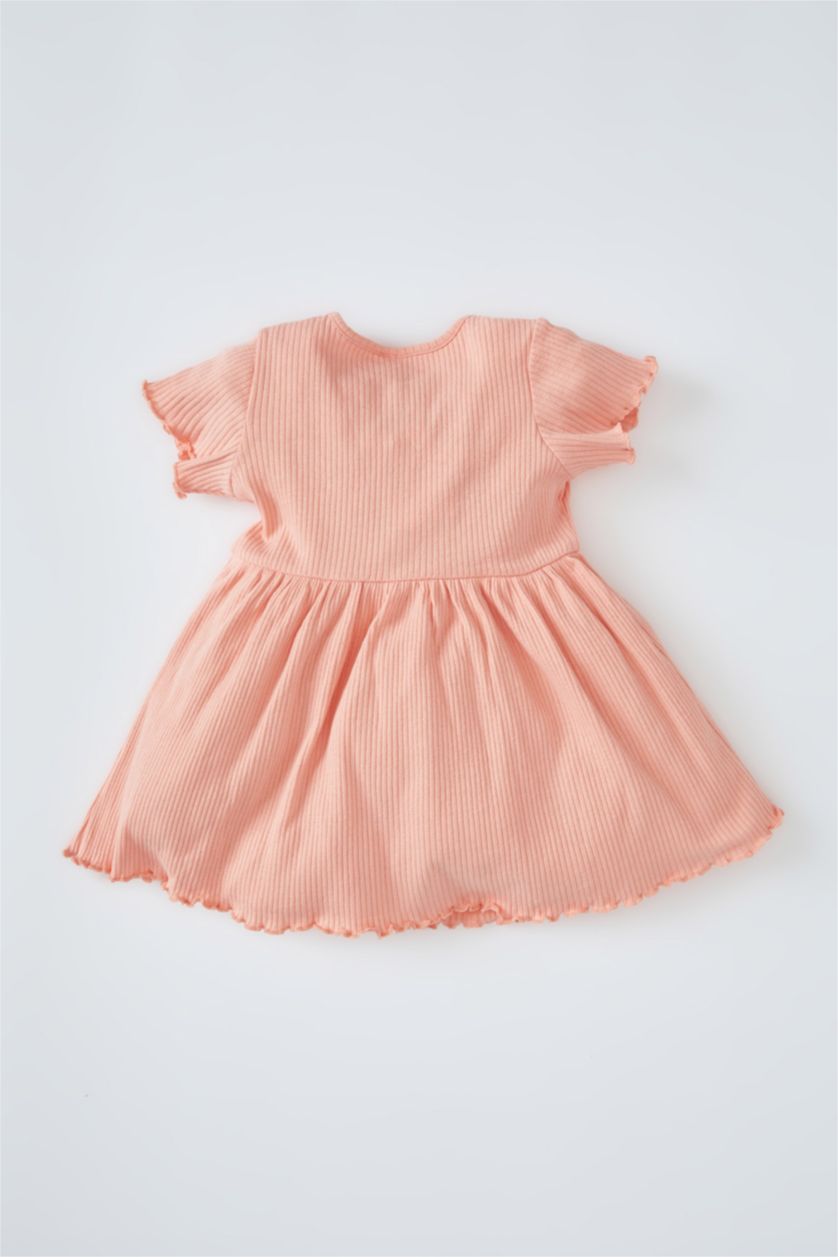 BÉBÉ FILLE Orange Col Ras Du Cou