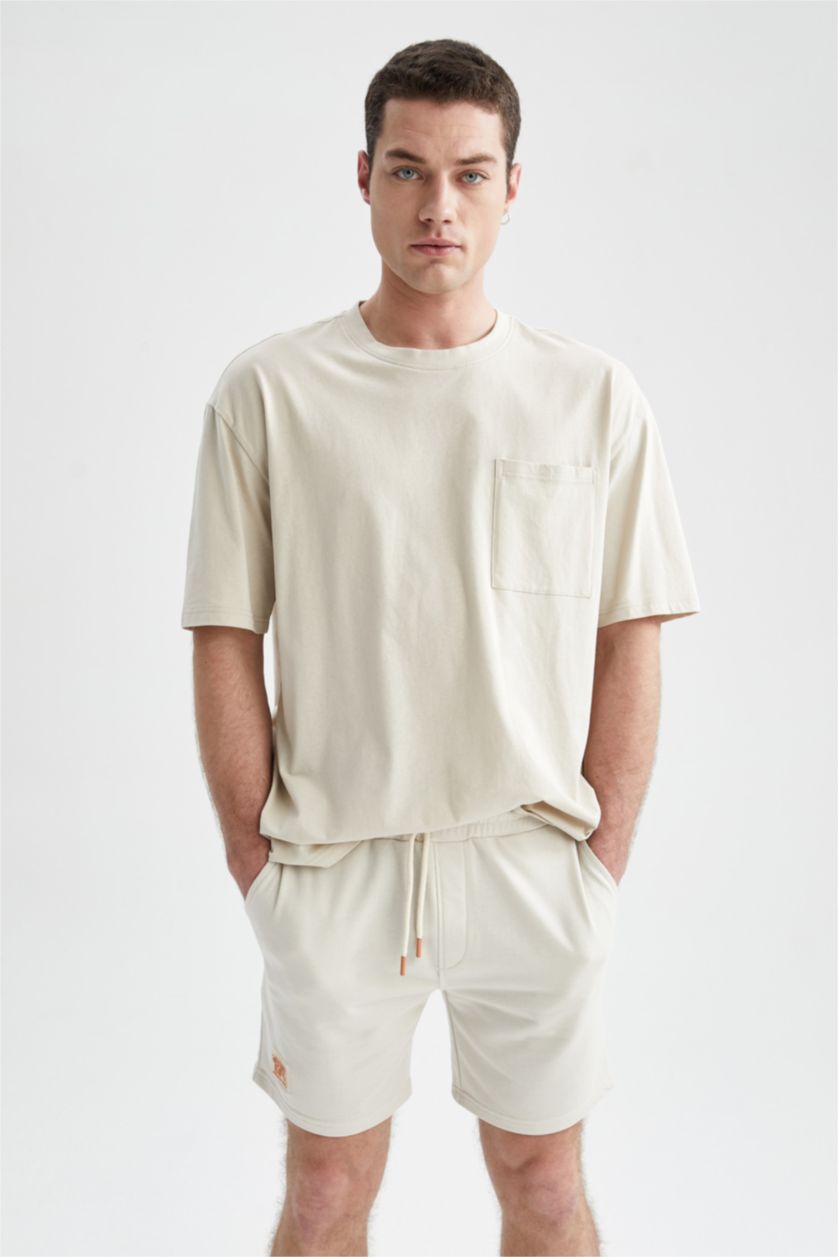 MAN Stone Slim Fit Tie Waist Short