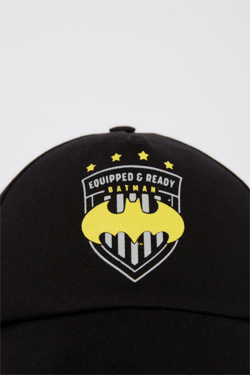 HOMME Noir Casquette imprimée sous licence Batman pour homme