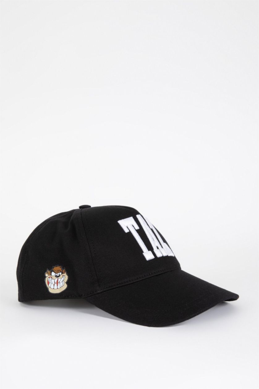 Man Black Men Looney Tunes Licensed Embroidery Cotton Cap Hat