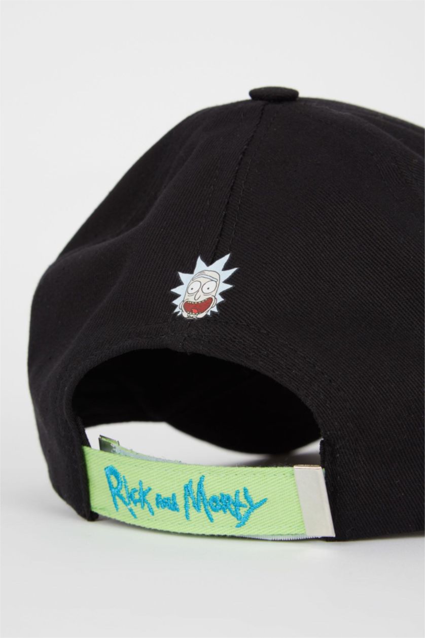 MAN Black Men Rick and Morty Licensed Embroidery Baseball Basketball Cap