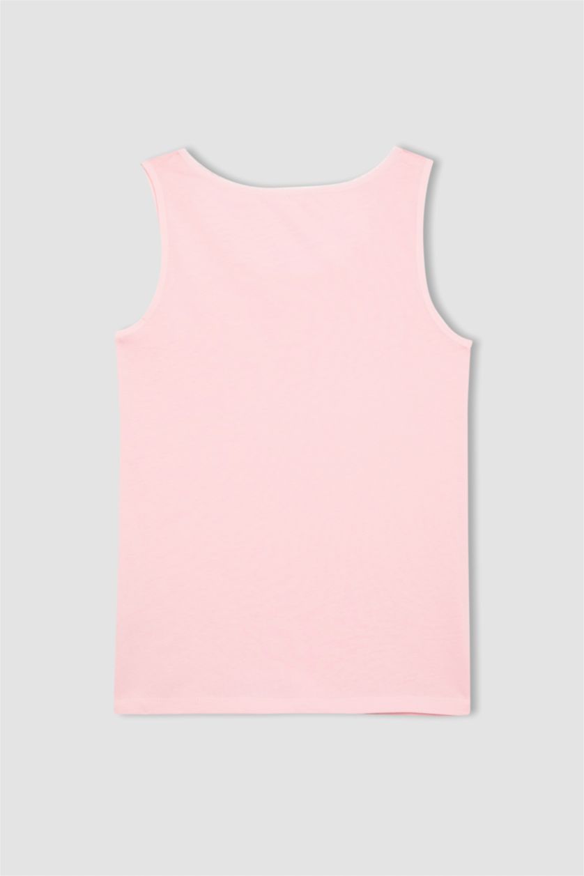 GIRLS & TEENS Pink تانك توب قصة عادية