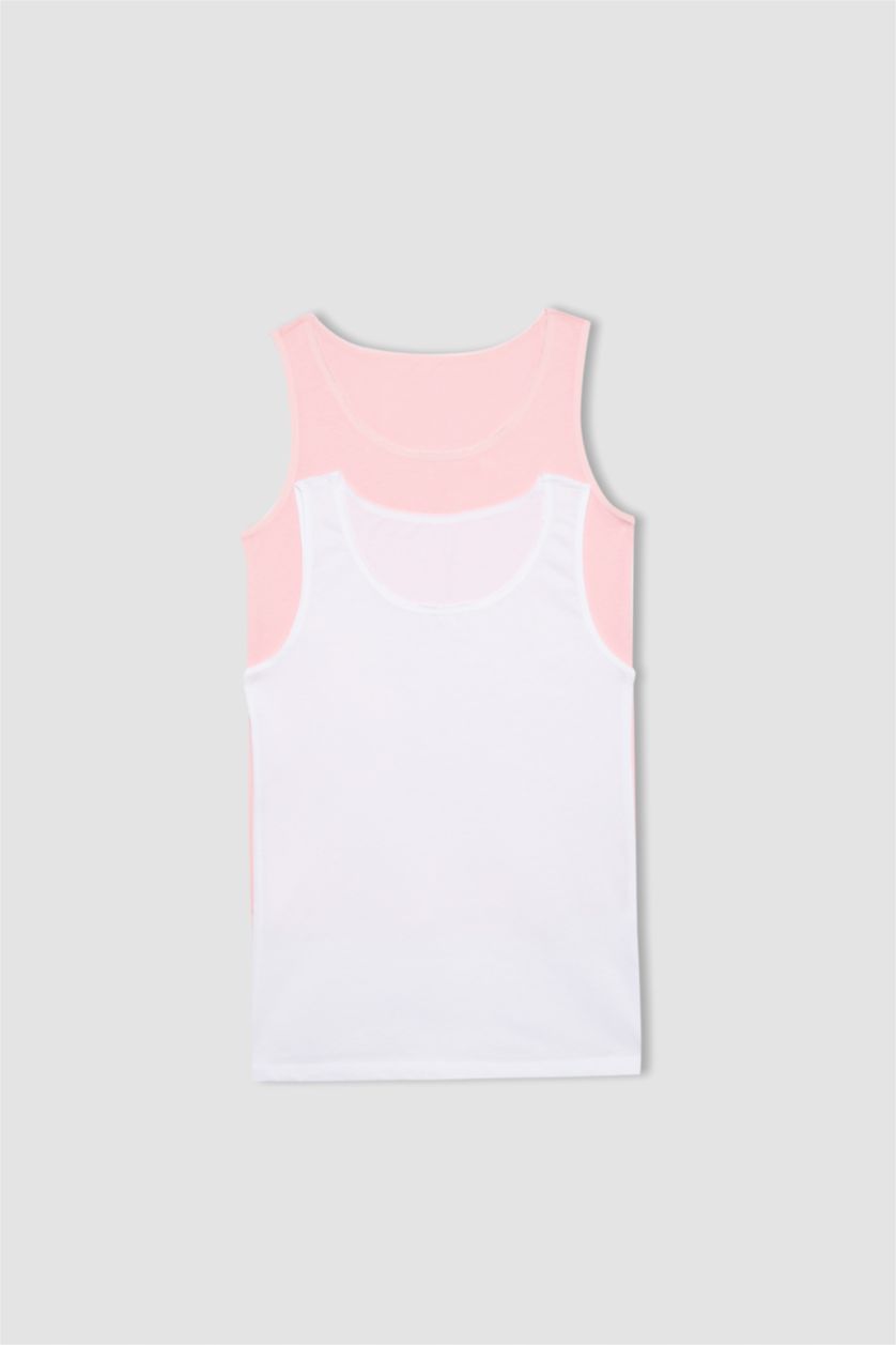 GIRLS & TEENS Pink تانك توب قصة عادية