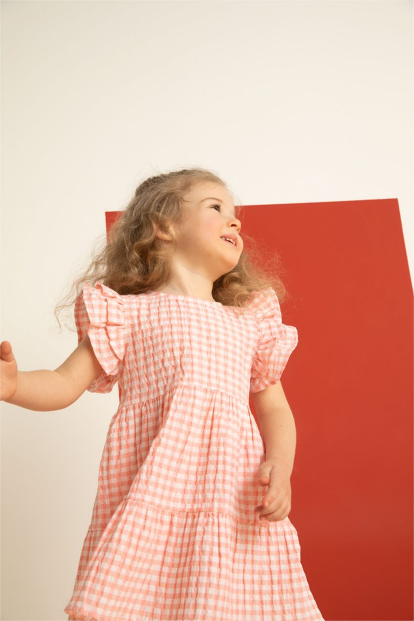 BÉBÉ FILLE Rose Robe transparente sans manches en vichy pour bébé fille