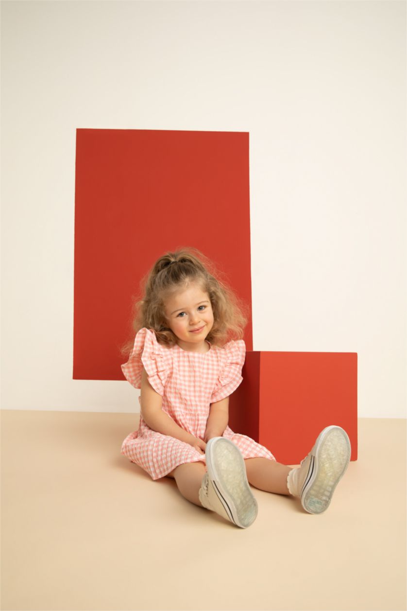 BÉBÉ FILLE Rose Robe transparente sans manches en vichy pour bébé fille