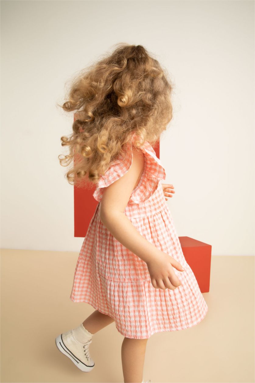 BÉBÉ FILLE Rose Robe transparente sans manches en vichy pour bébé fille