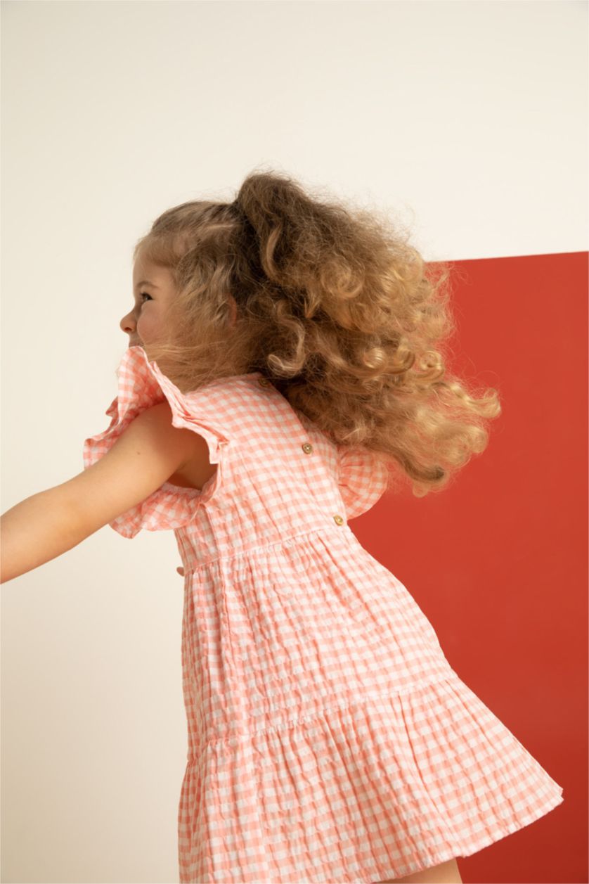 BÉBÉ FILLE Rose Robe transparente sans manches en vichy pour bébé fille