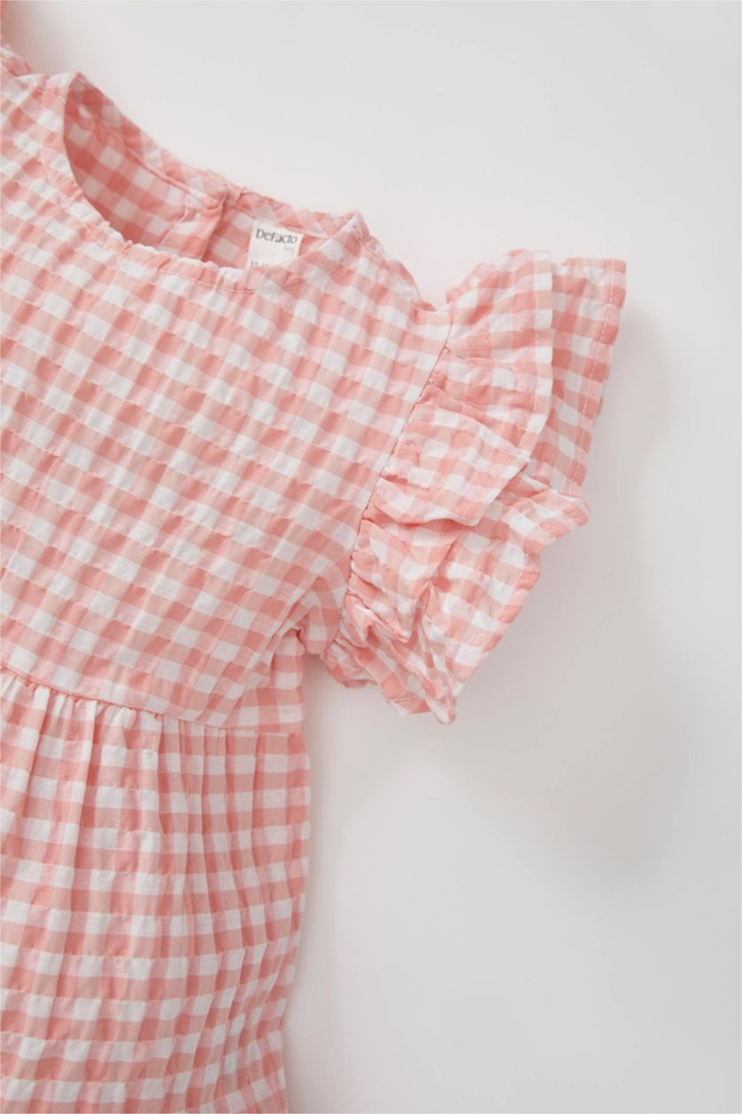 BÉBÉ FILLE Rose Robe transparente sans manches en vichy pour bébé fille