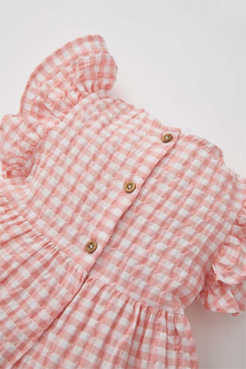 BÉBÉ FILLE Rose Robe transparente sans manches en vichy pour bébé fille