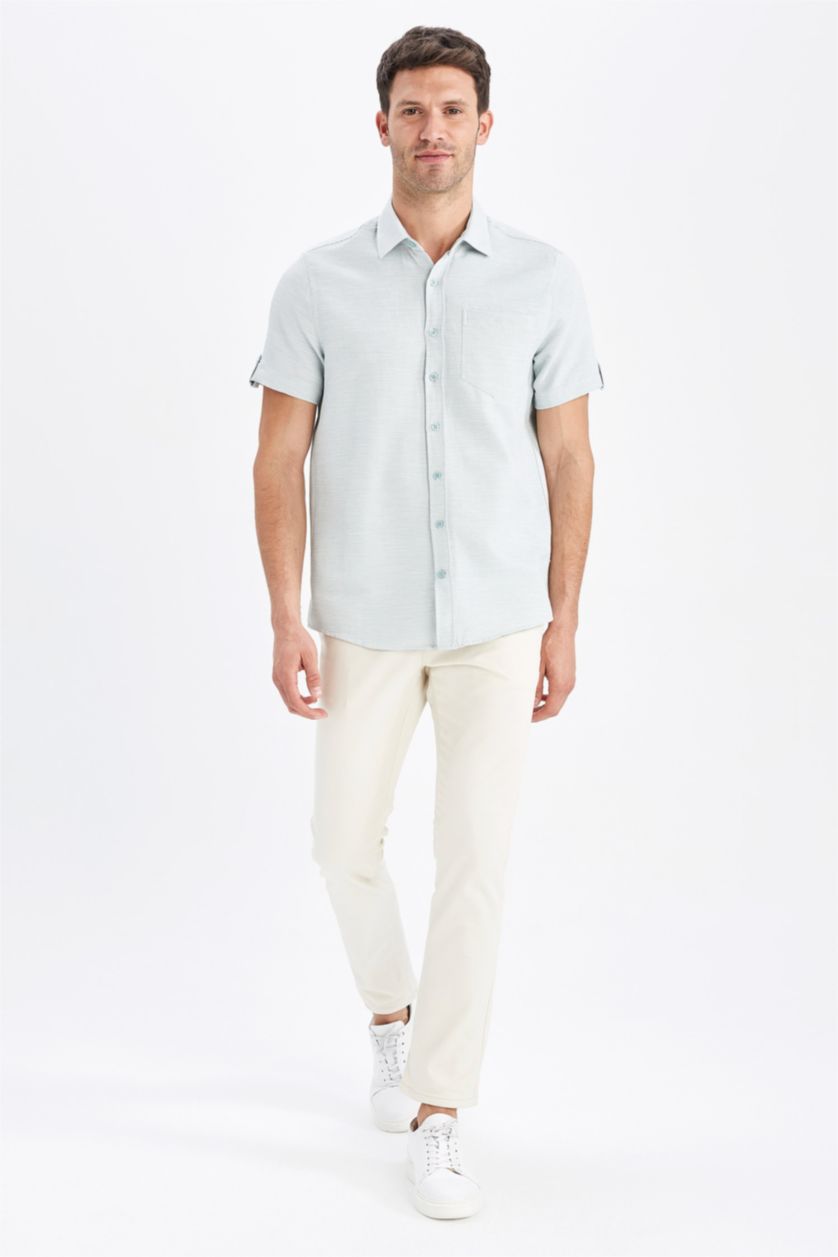 MAN Mint Regular Fit Short Sleeve Shirt