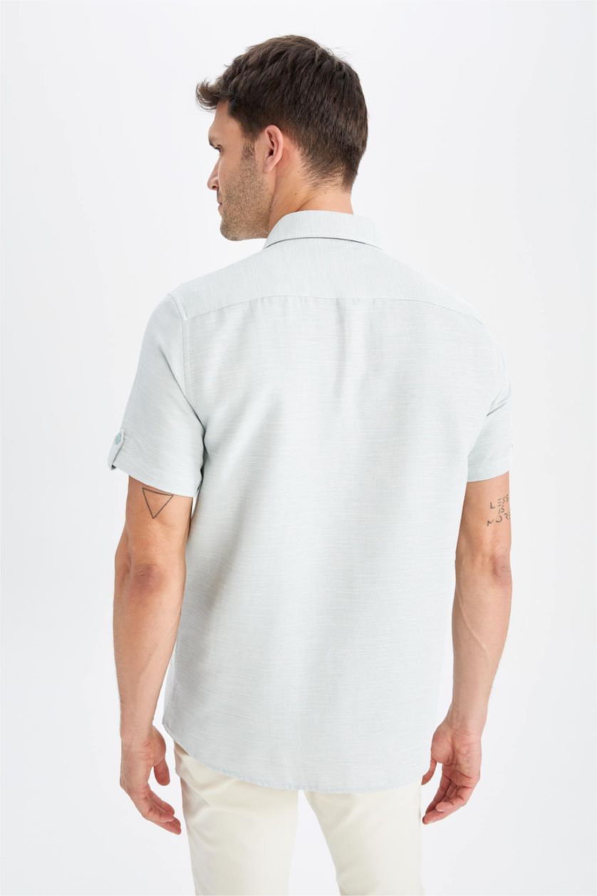MAN Mint Regular Fit Short Sleeve Shirt