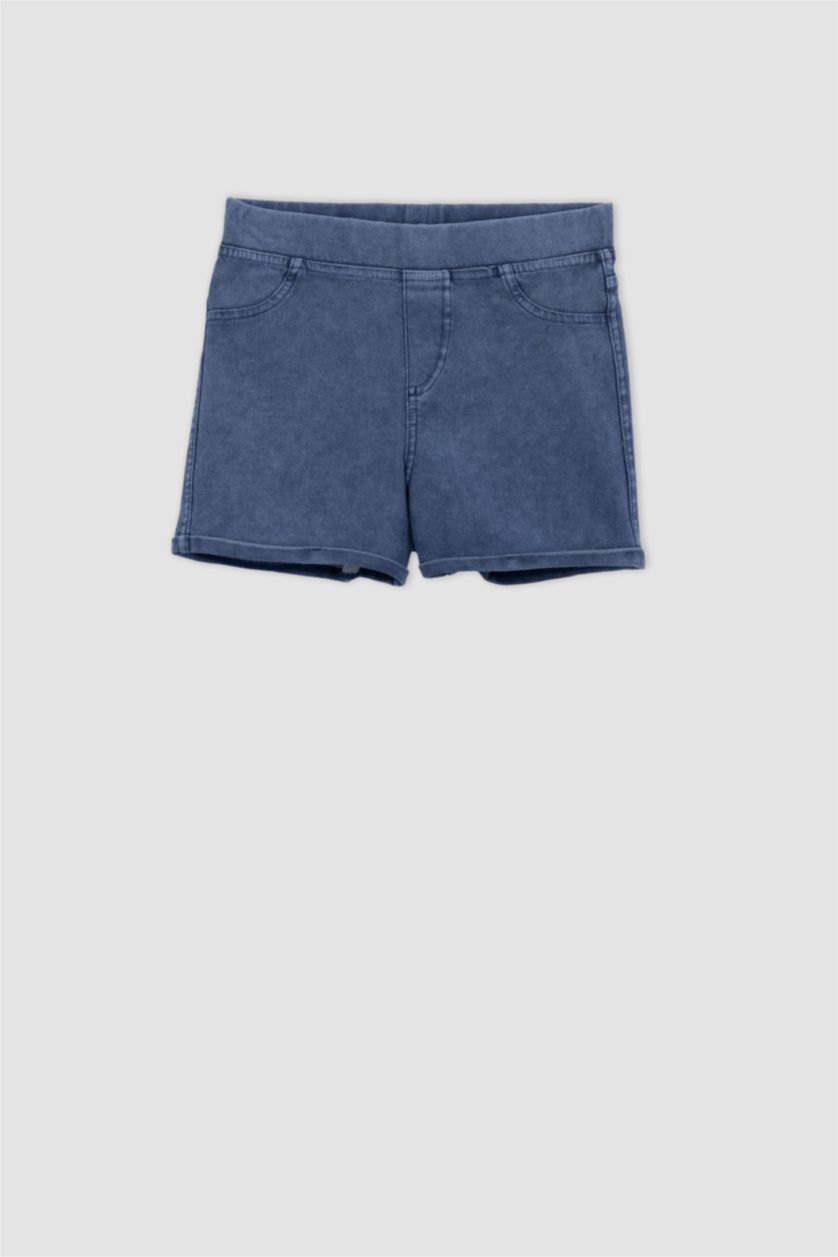 FILLES Bleu Short Jean Look pour fille