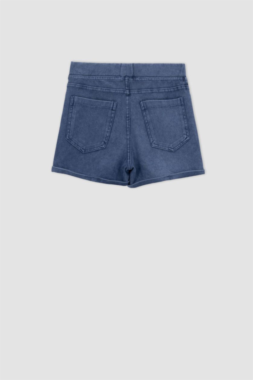 FILLES Bleu Short Jean Look pour fille
