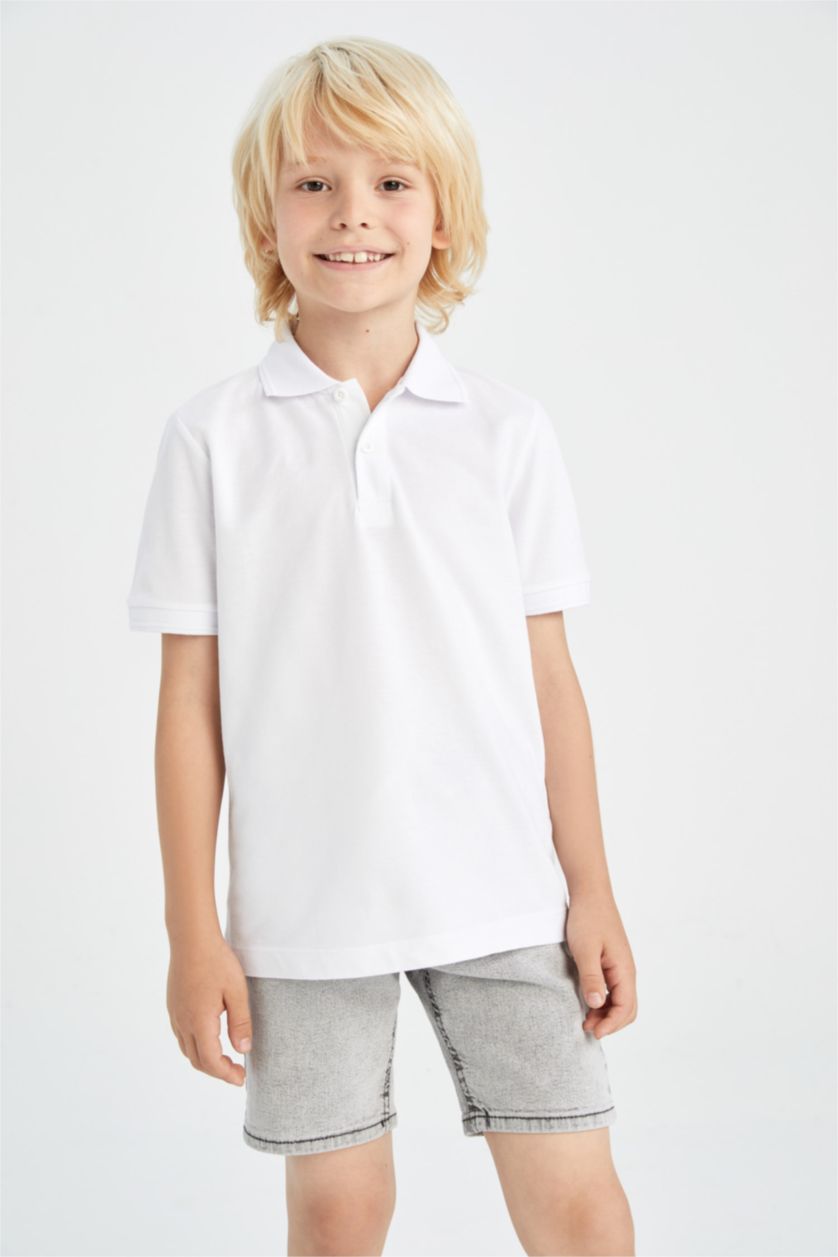 GARÇONS Gris Clair Short Jean Bande élastique