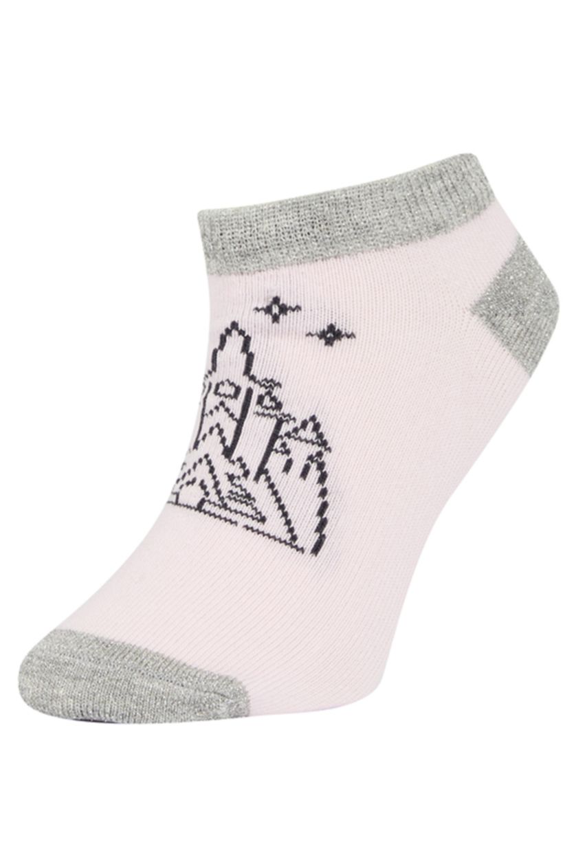 GIRLS & TEENS MIXED Girl's Frozen Licensed Cotton 3 Pack Short Socks