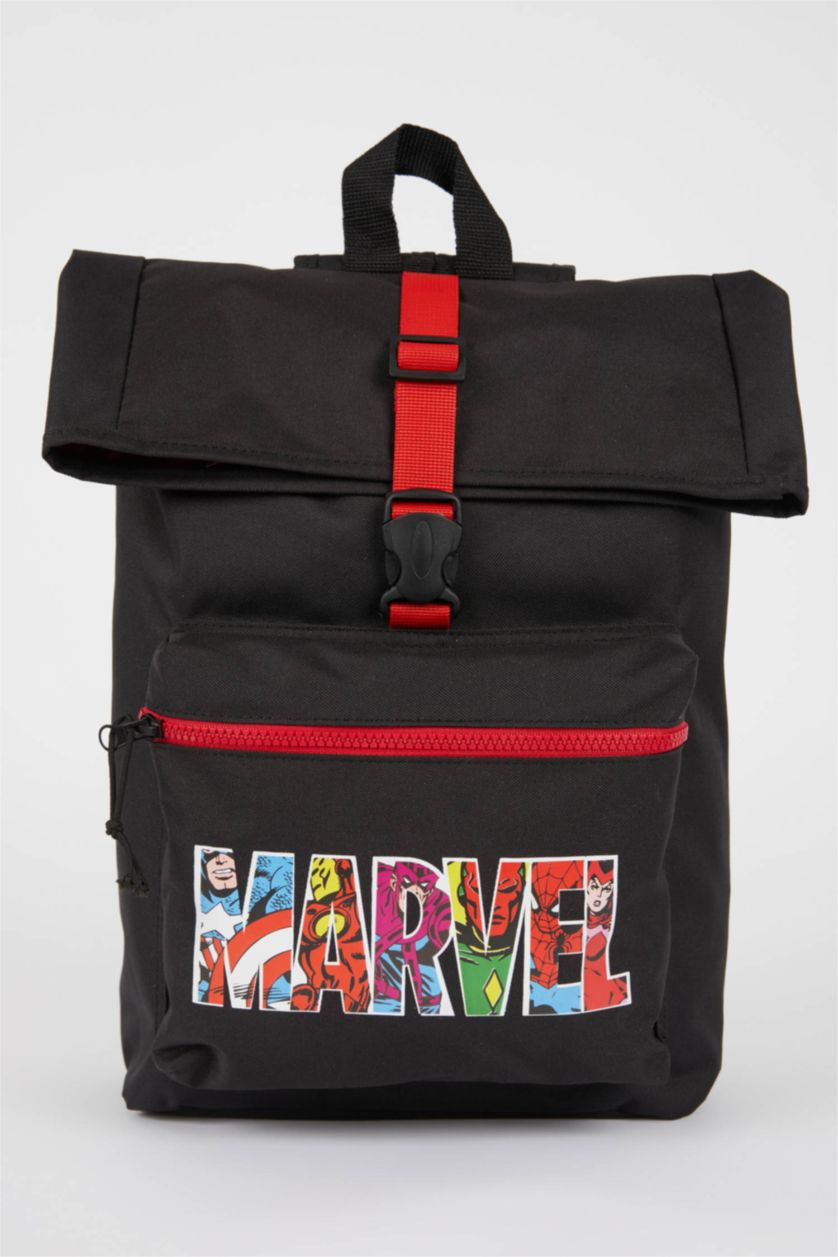 BOYS & TEENS Black Boy Marvel Licensed Large Backpack