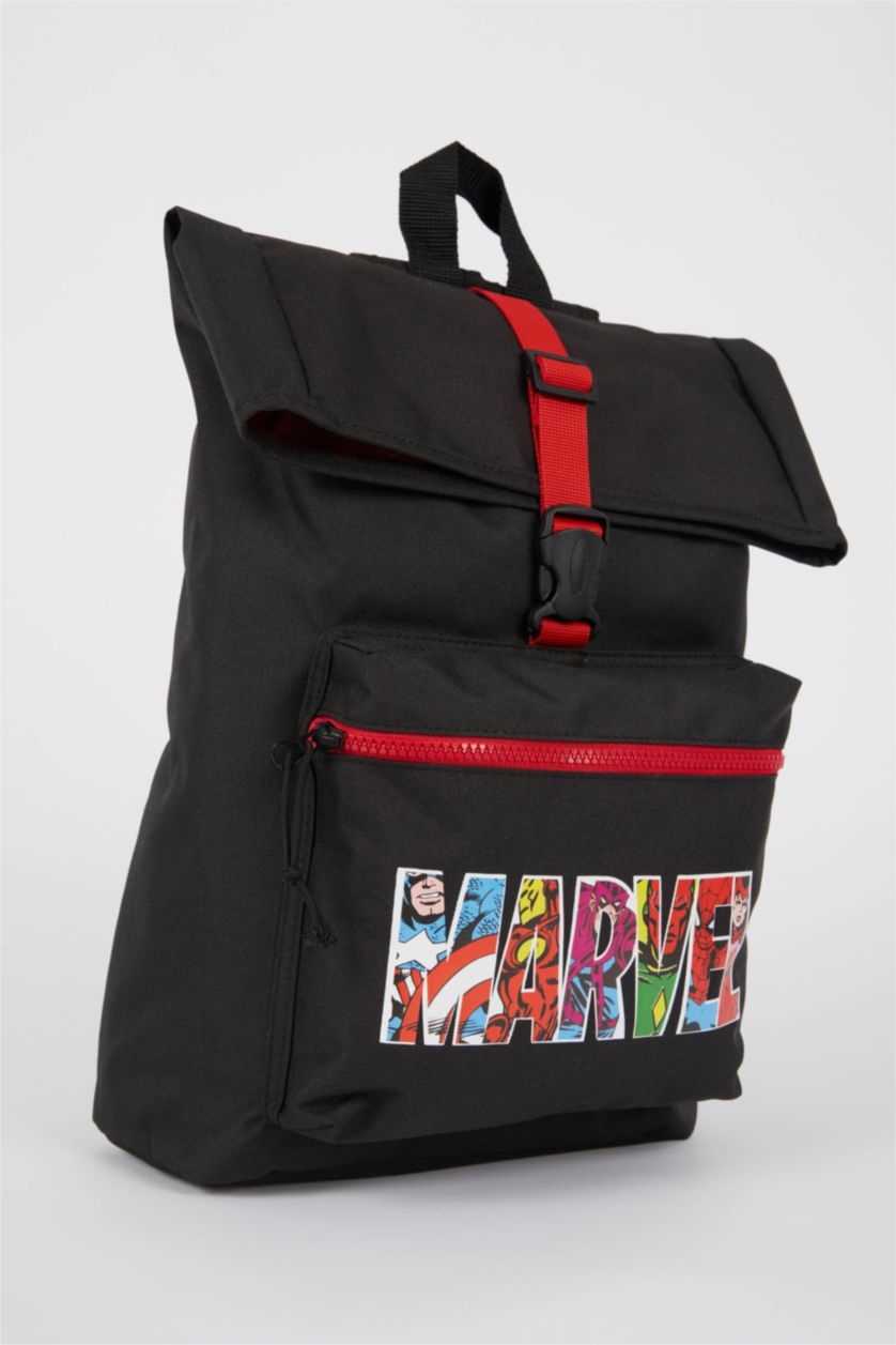 BOYS & TEENS Black Boy Marvel Licensed Large Backpack