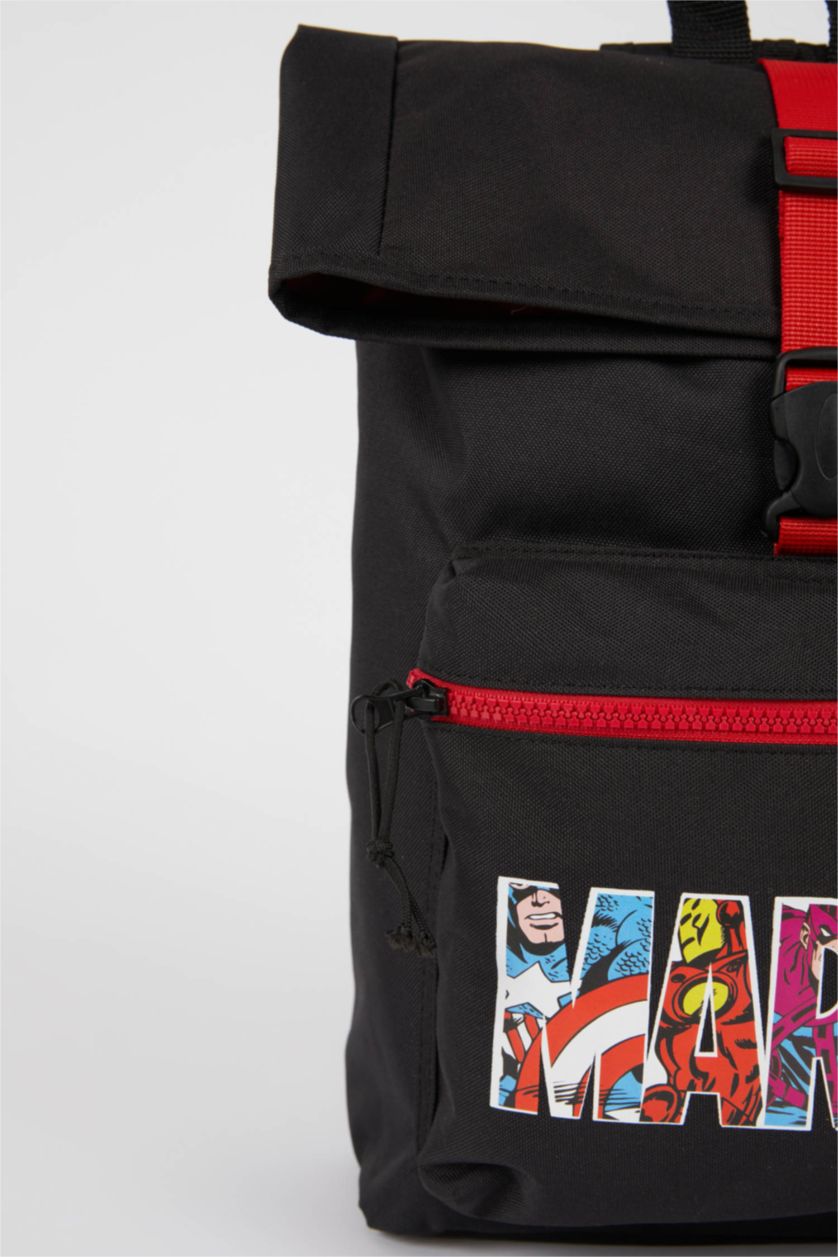 BOYS & TEENS Black Boy Marvel Licensed Large Backpack