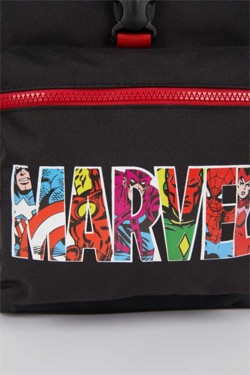 BOYS & TEENS Black Boy Marvel Licensed Large Backpack