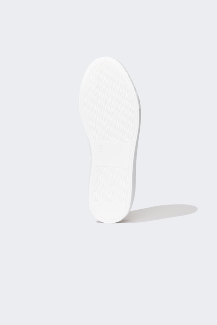 WOMAN White Women Snoopy Lace-Up Cloth Shoes