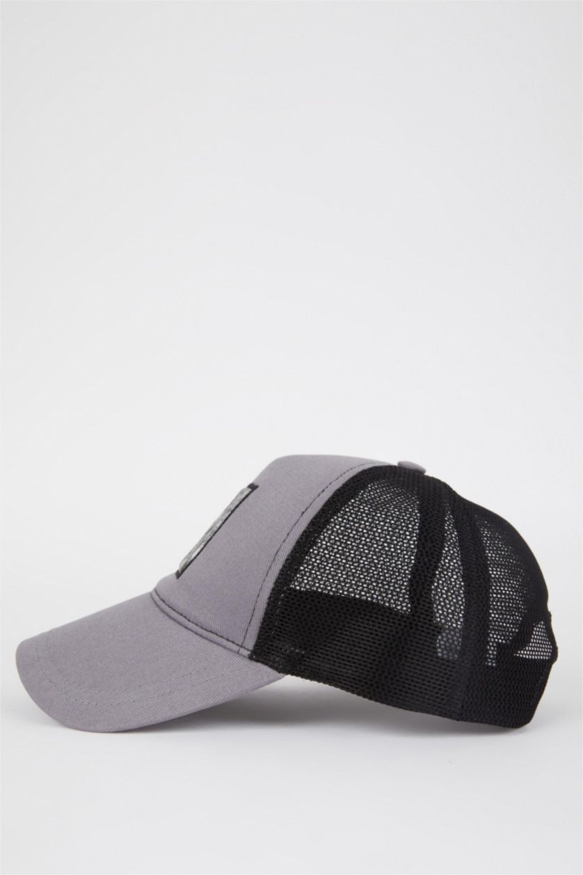 رجالي رمادي قبعة كاب رجالي مطرز