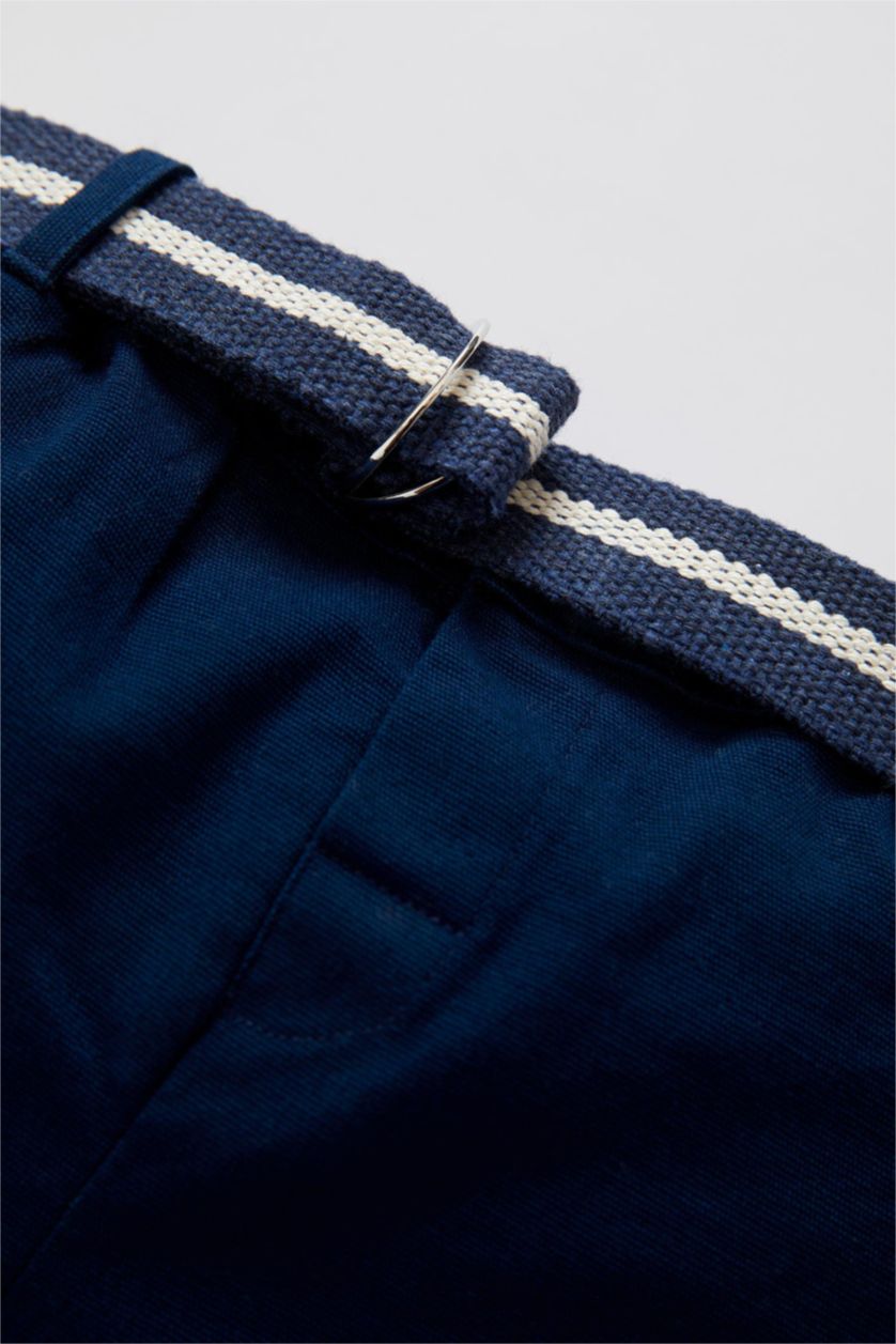 BÉBÉ GARÇON Bleu Foncé Pantalon La Gabardıne Coupe Régulière Basique Journée des enfants