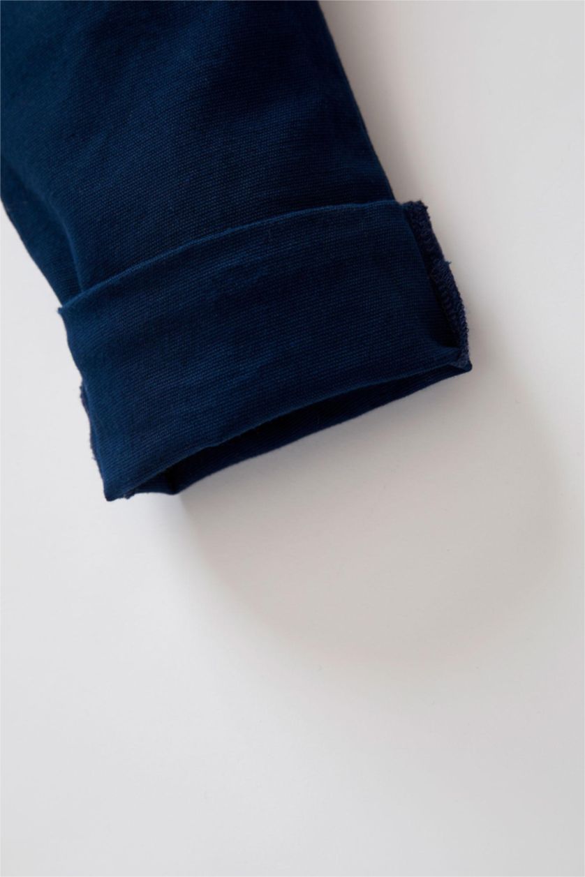 BÉBÉ GARÇON Bleu Foncé Pantalon La Gabardıne Coupe Régulière Basique Journée des enfants