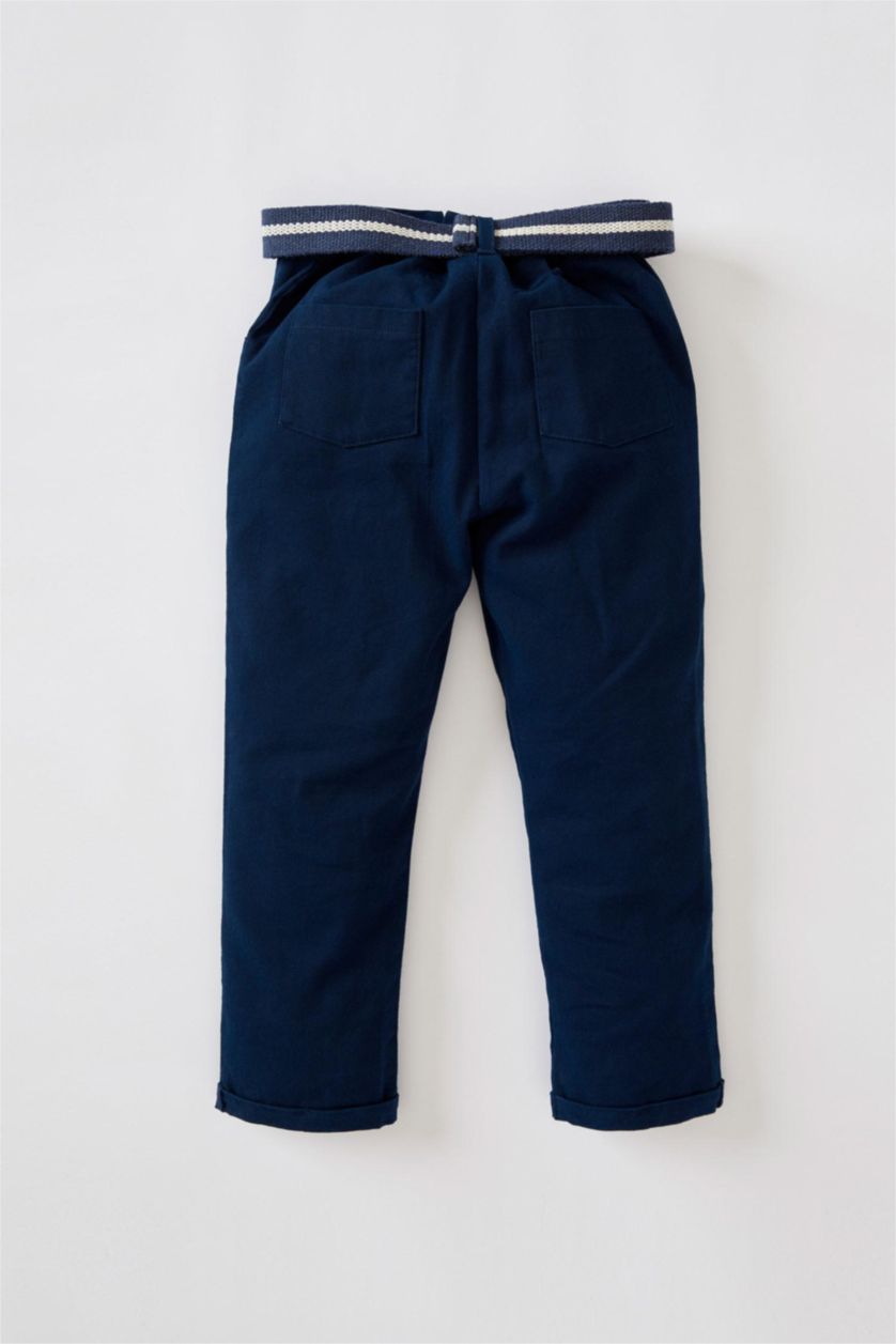 BÉBÉ GARÇON Bleu Foncé Pantalon La Gabardıne Coupe Régulière Basique Journée des enfants