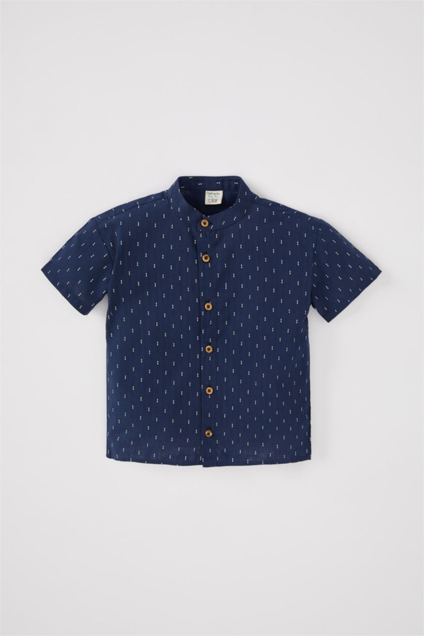 BÉBÉ GARÇON Bleu Foncé Chemise à manches courtes à manches courtes pour bébé garçon