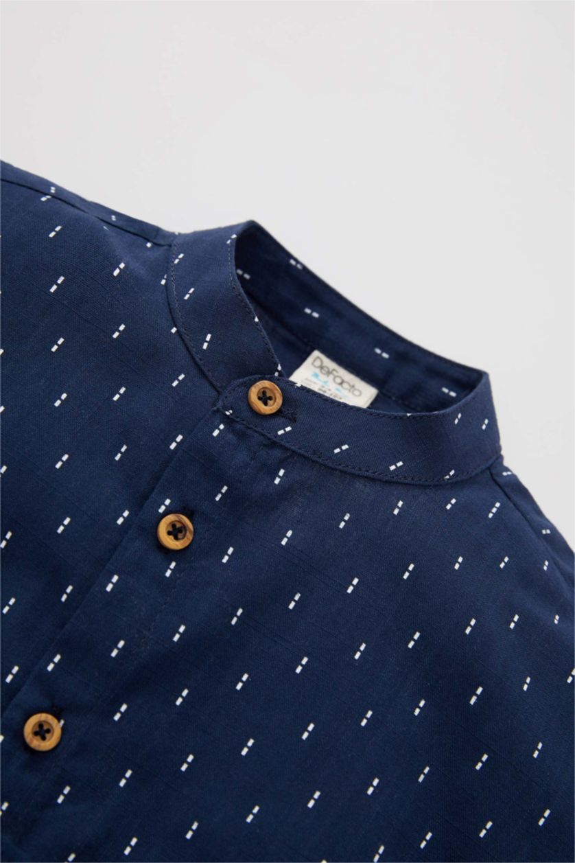 BÉBÉ GARÇON Bleu Foncé Chemise à manches courtes à manches courtes pour bébé garçon