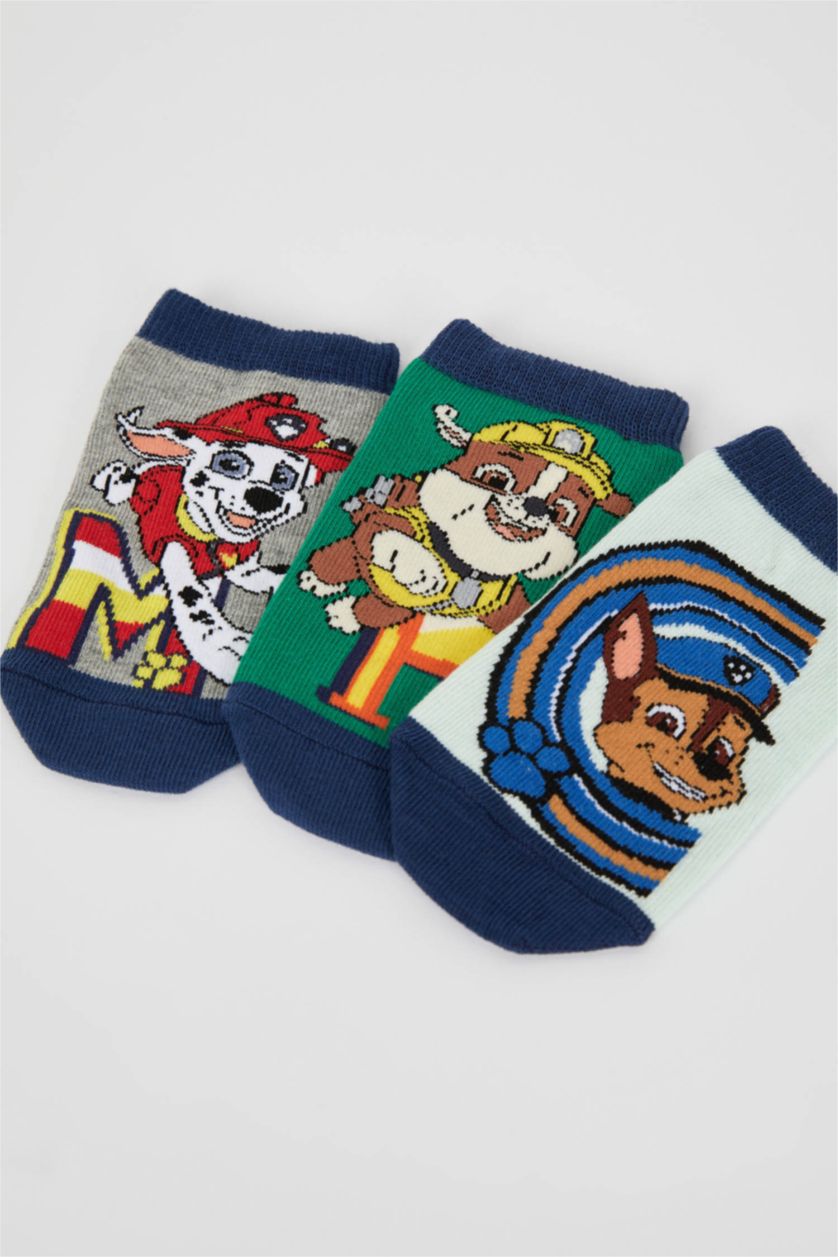 BOYS & TEENS MIXED Boys PAW Patrol Licensed Cotton 3 Pack Short Socks