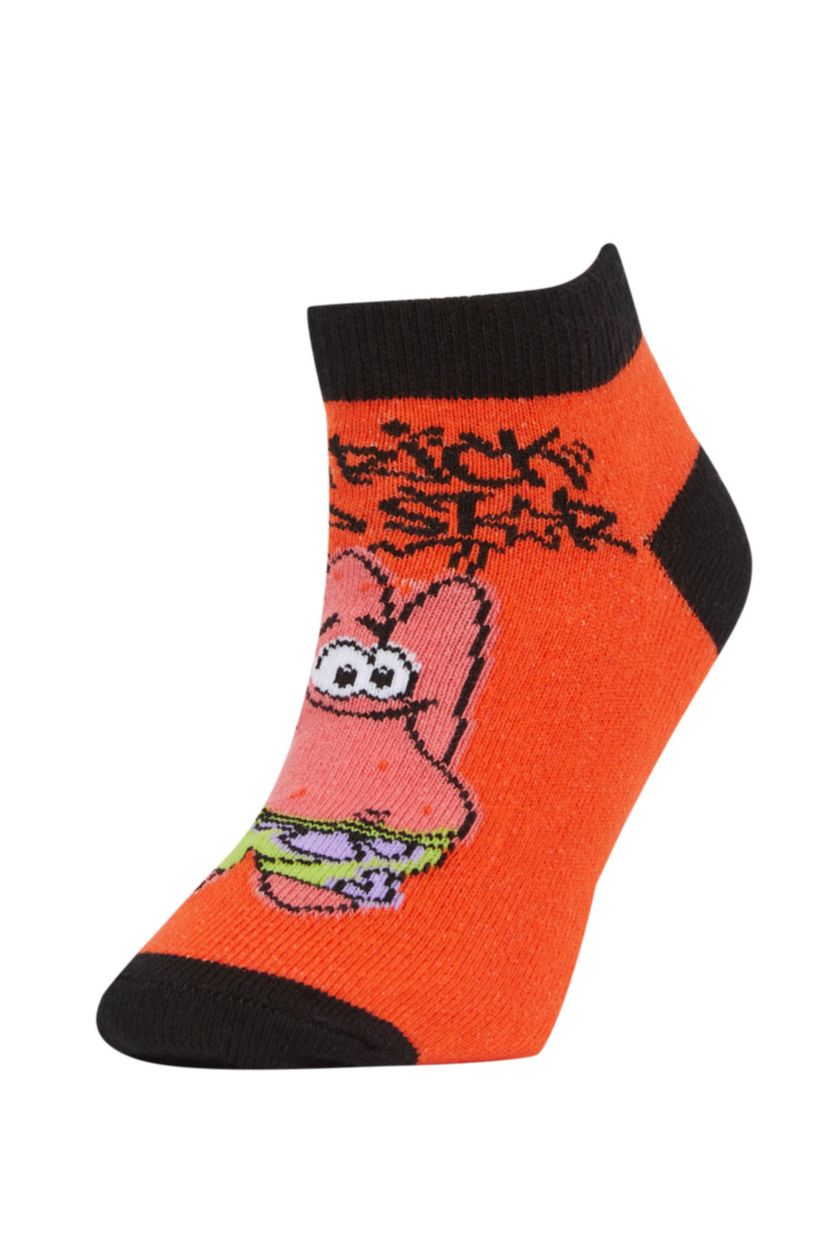 Erkek Çocuk - Genç Erkek Karma Erkek Çocuk SpongeBob 3'lü Pamuklu Patik Çorap
