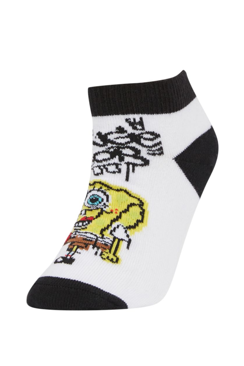 Erkek Çocuk - Genç Erkek Karma Erkek Çocuk SpongeBob 3'lü Pamuklu Patik Çorap