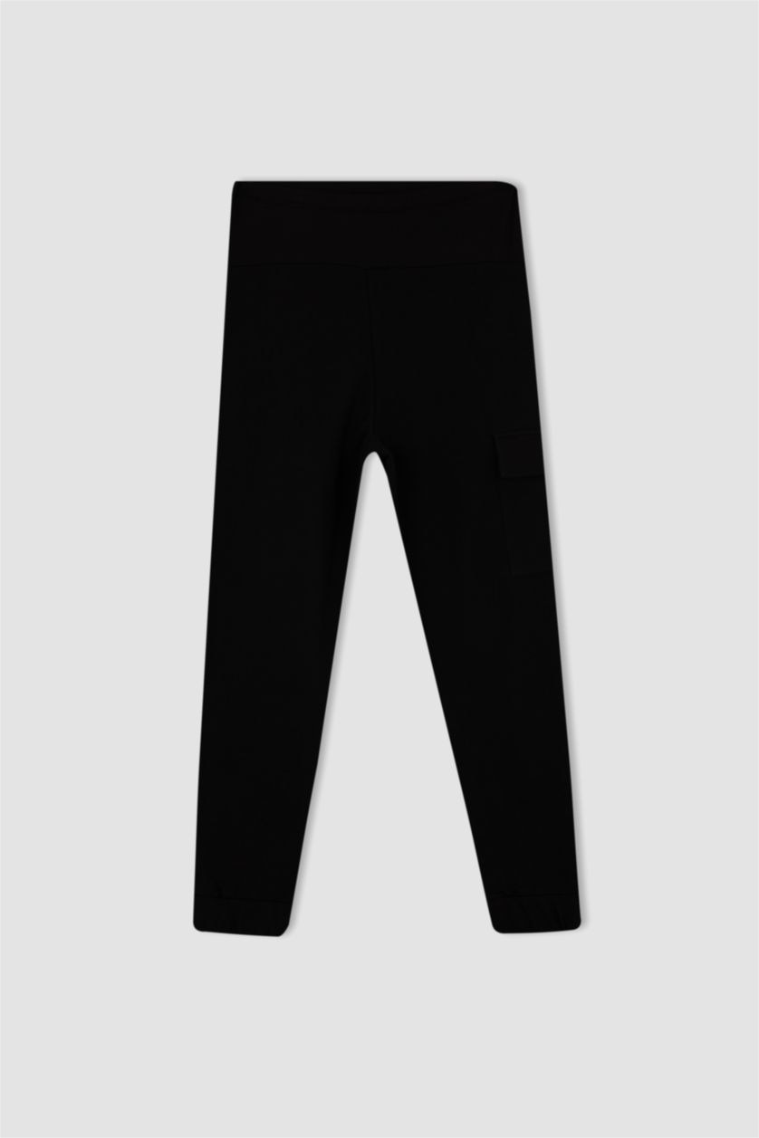 FEMME Noir Pantalon de jogging de maternité avec poche cargo