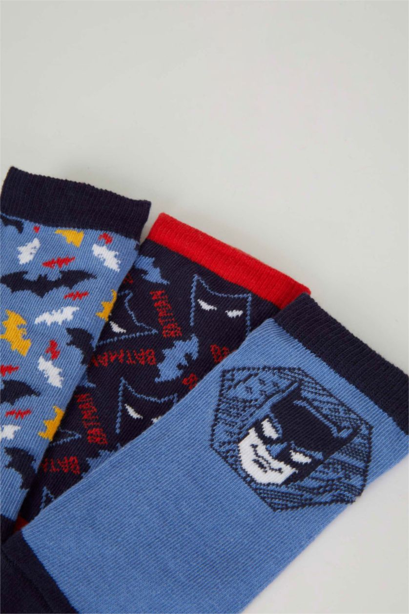 BOYS & TEENS Karma Boy Batman Licensed Cotton 3 Pack Short Socks