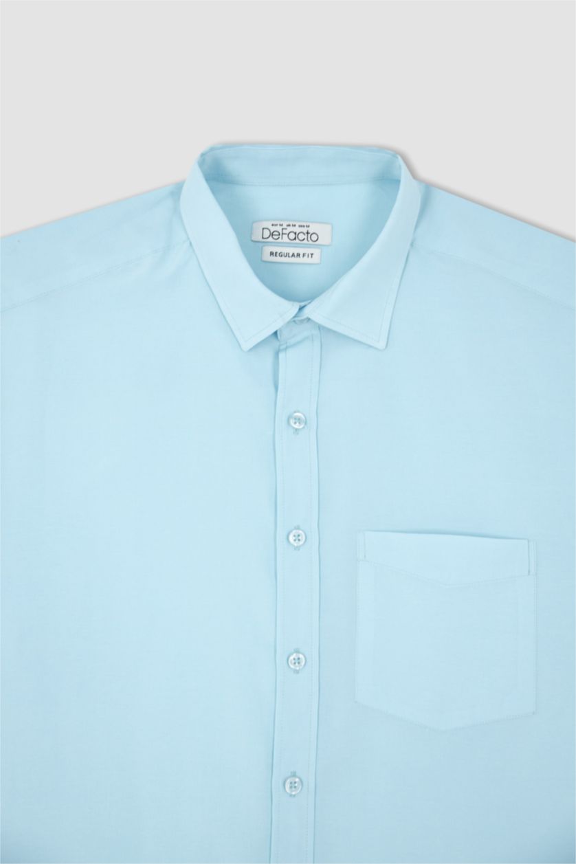 رجال أكوا قميص بولو بقصة عادية وأكمام قصيرة