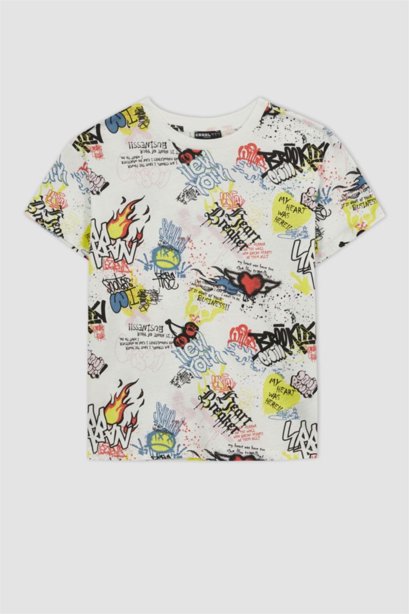 WOMAN White Cool Regular Fit Crew Neck Cotton T-Shirt